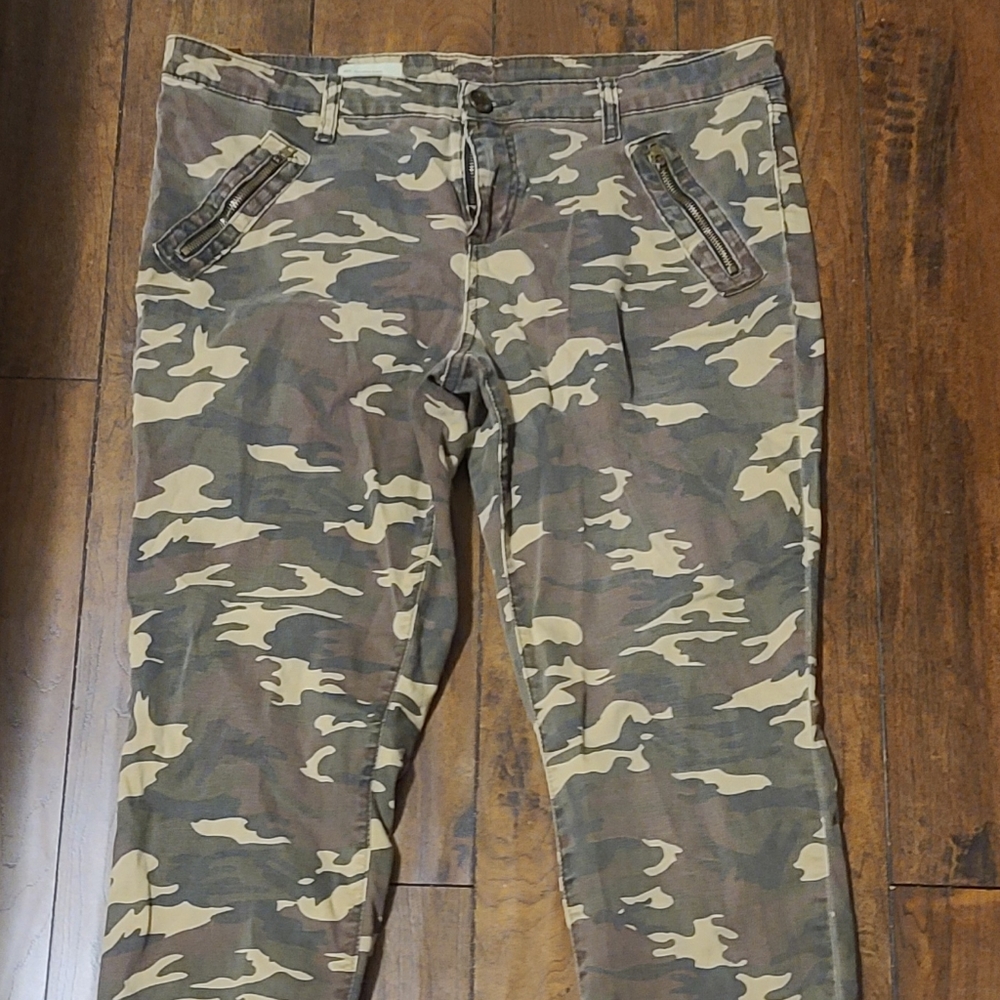KUT toothpick skinny Camo pants